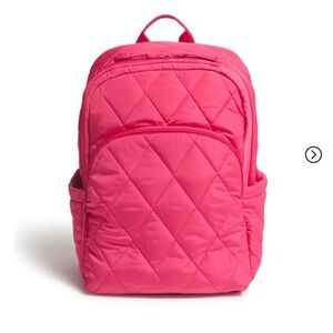 NEW Vera Bradley LARGE Backpack in Peacock Pink